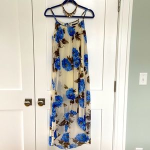 Love Culture Floral Maxi with High-low Hem